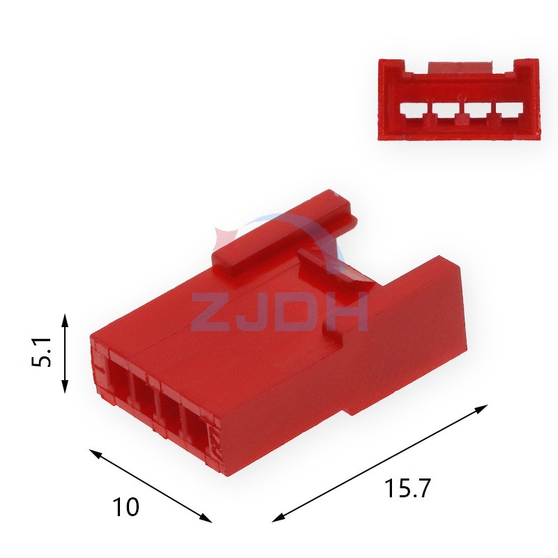HY-4P_母壳红色-ZJDH-乐清市地宏接插件有限公司